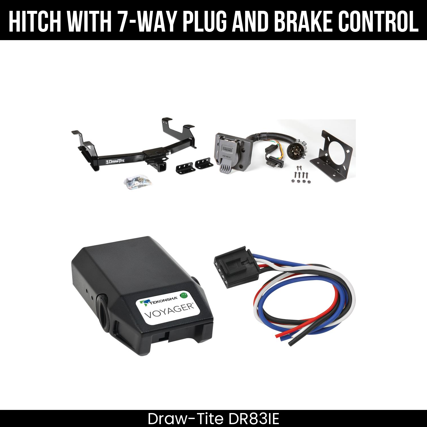 Trailer Hitch , 7-Way , Tekonsha Voyager Brake Control