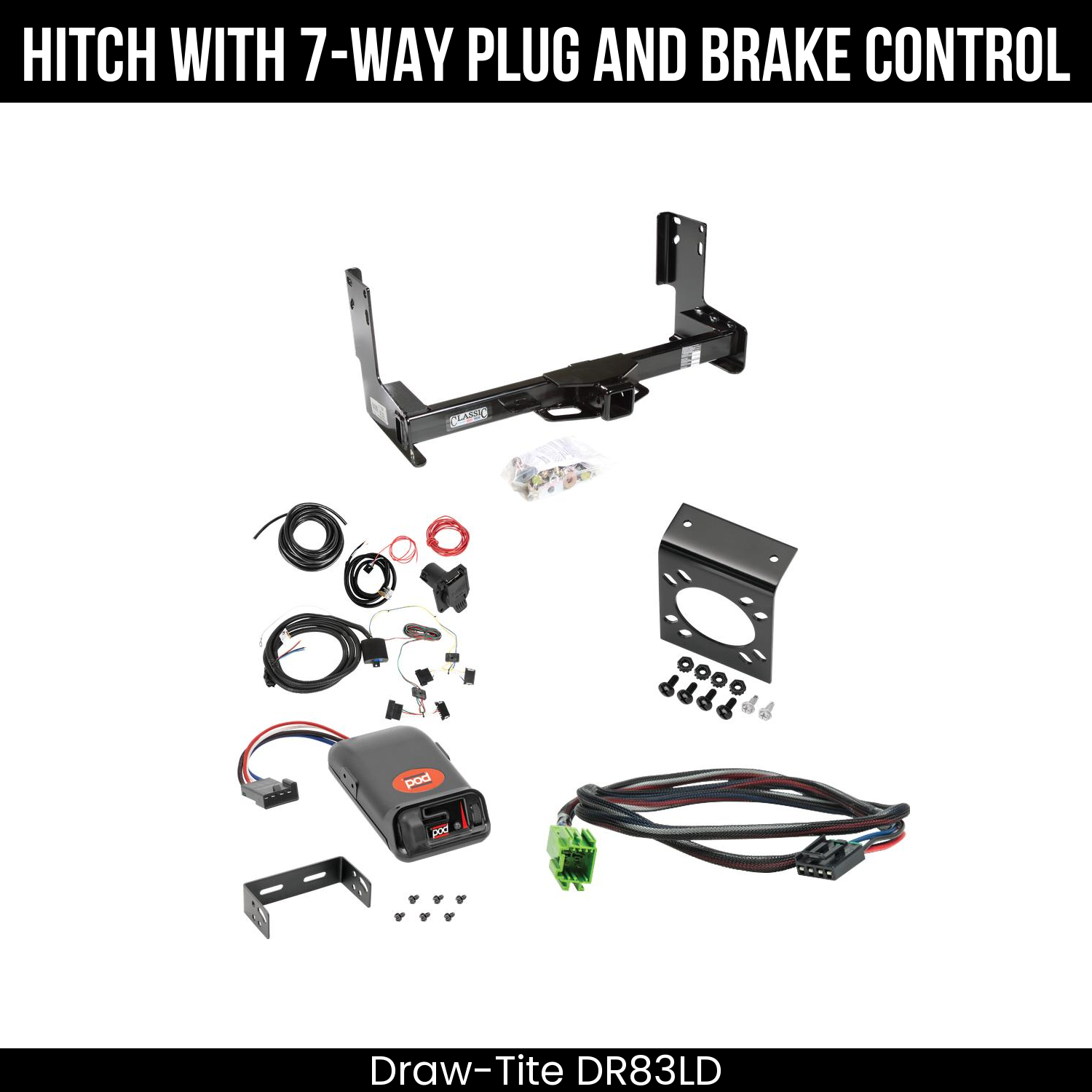 Trailer Hitch , 7-Way , Pro Series POD Brake Control