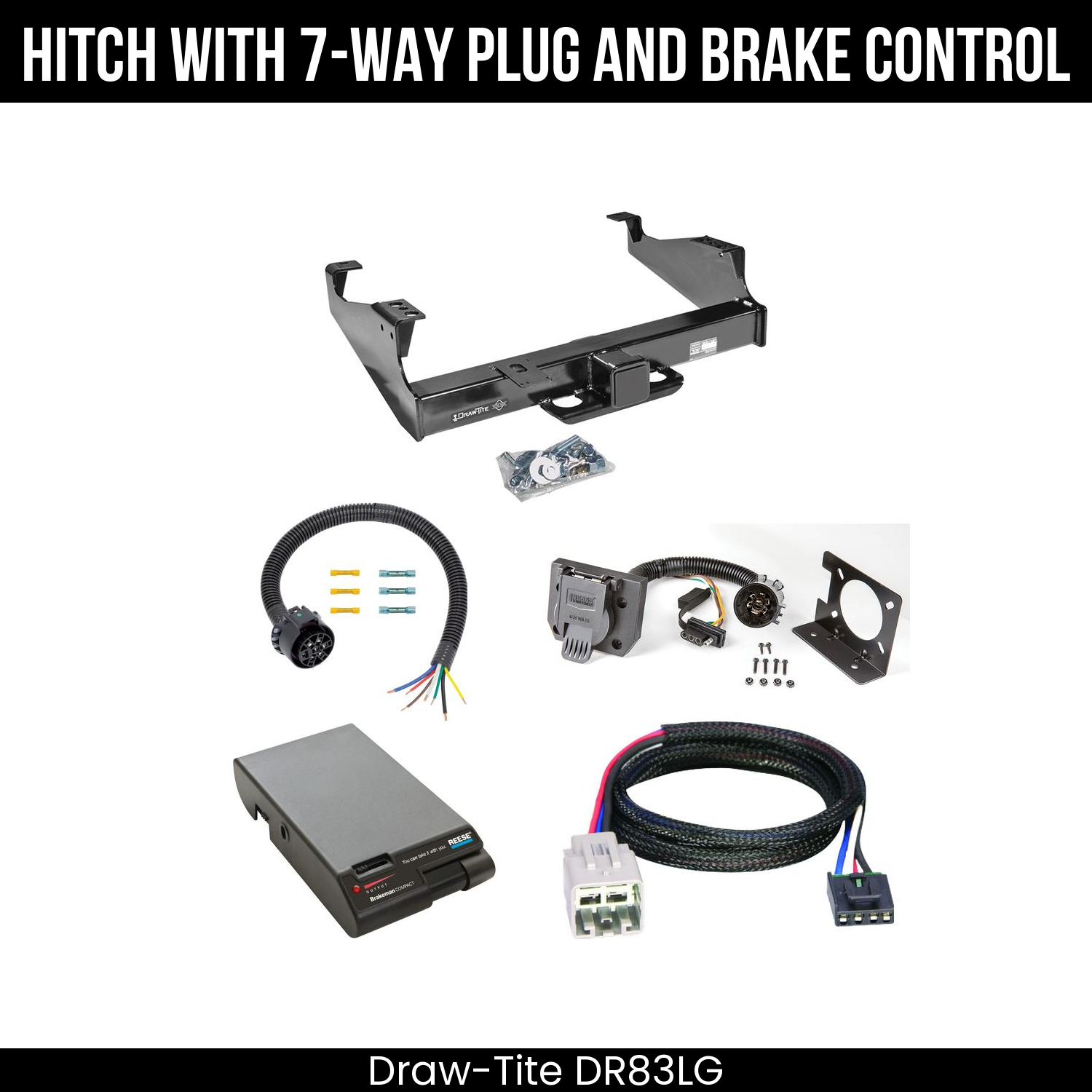 Trailer Hitch , 7-Way , Reese Brakeman Brake Control