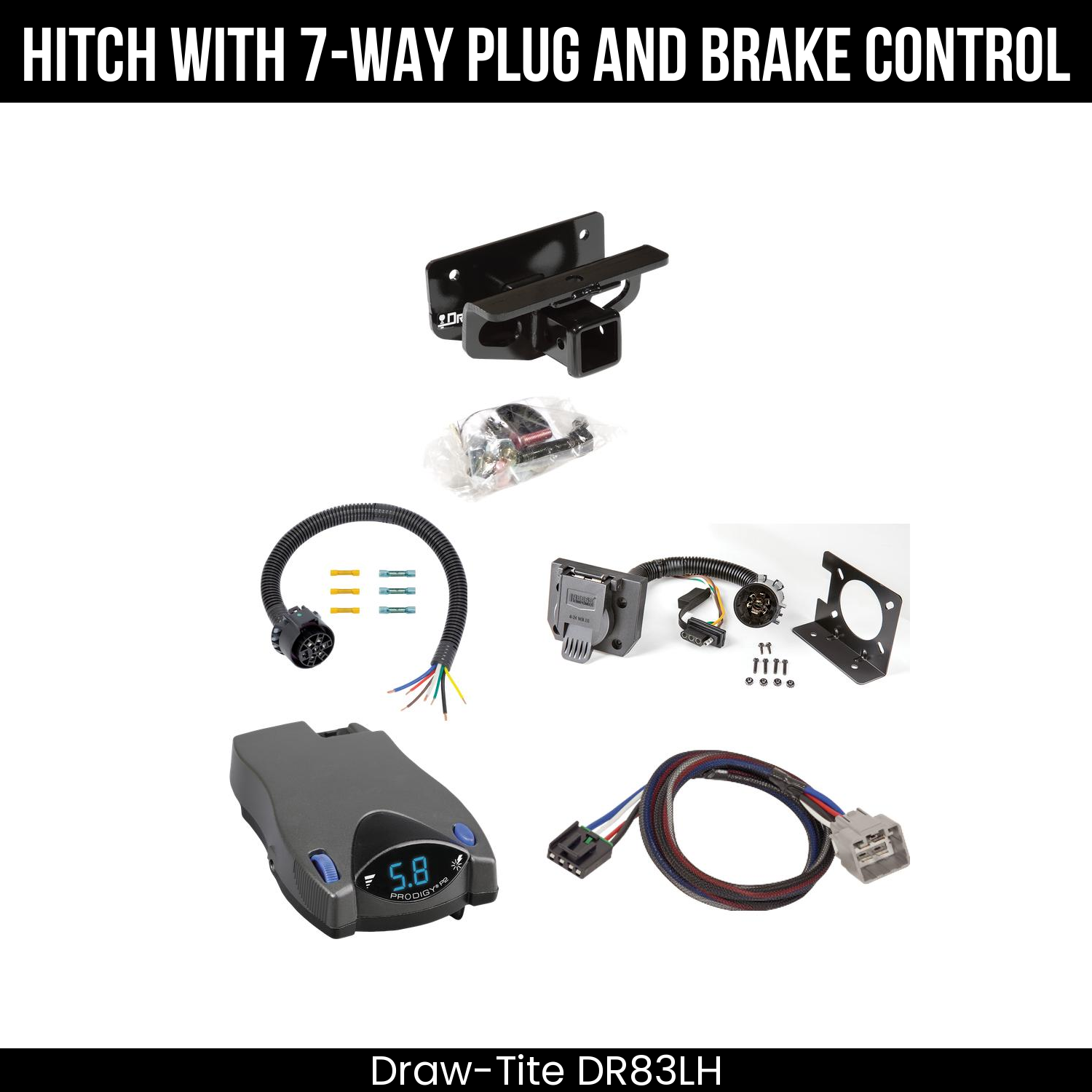 Trailer Hitch , 7-Way , Tekonsha Prodigy P2 Brake Control