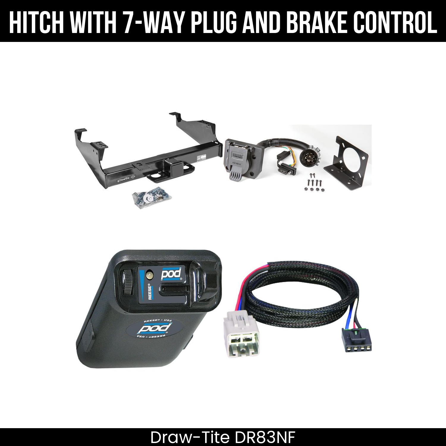 Trailer Hitch , 7-Way , Reese POD Brake Control