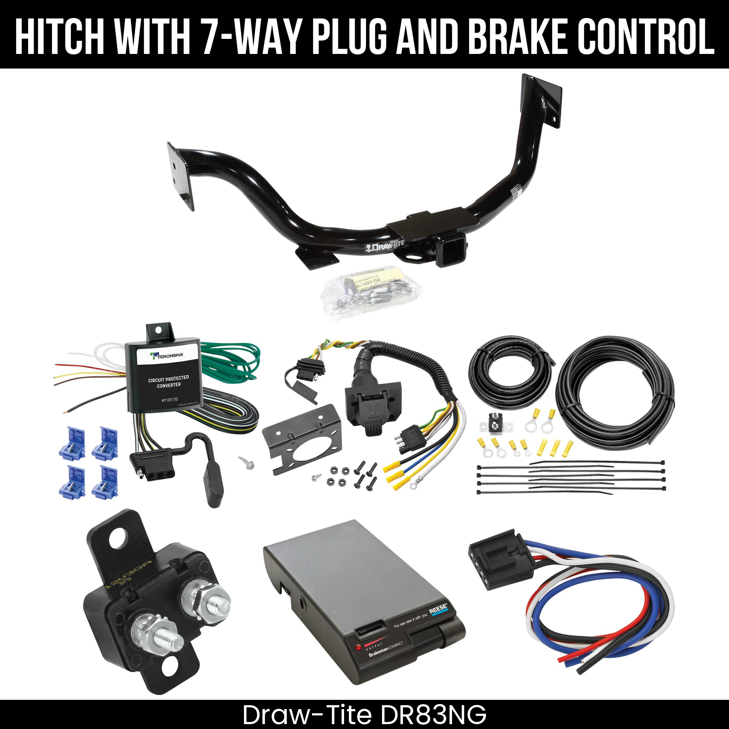 Trailer Hitch , 7-Way , Reese Brakeman Brake Control