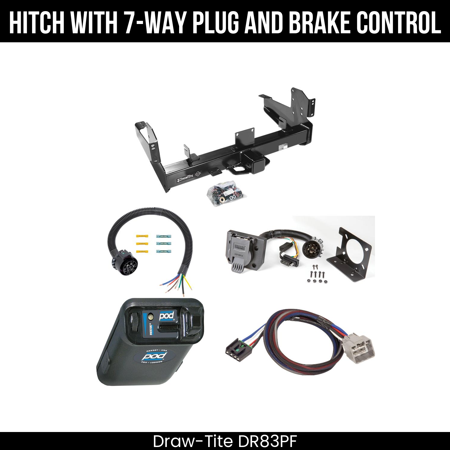 Trailer Hitch , 7-Way , Reese POD Brake Control