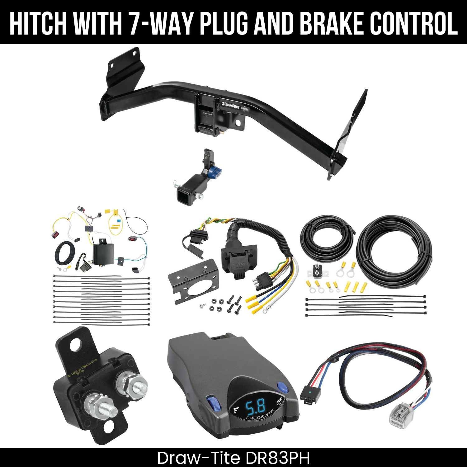 Trailer Hitch , 7-Way , Tekonsha Prodigy P2 Brake Control