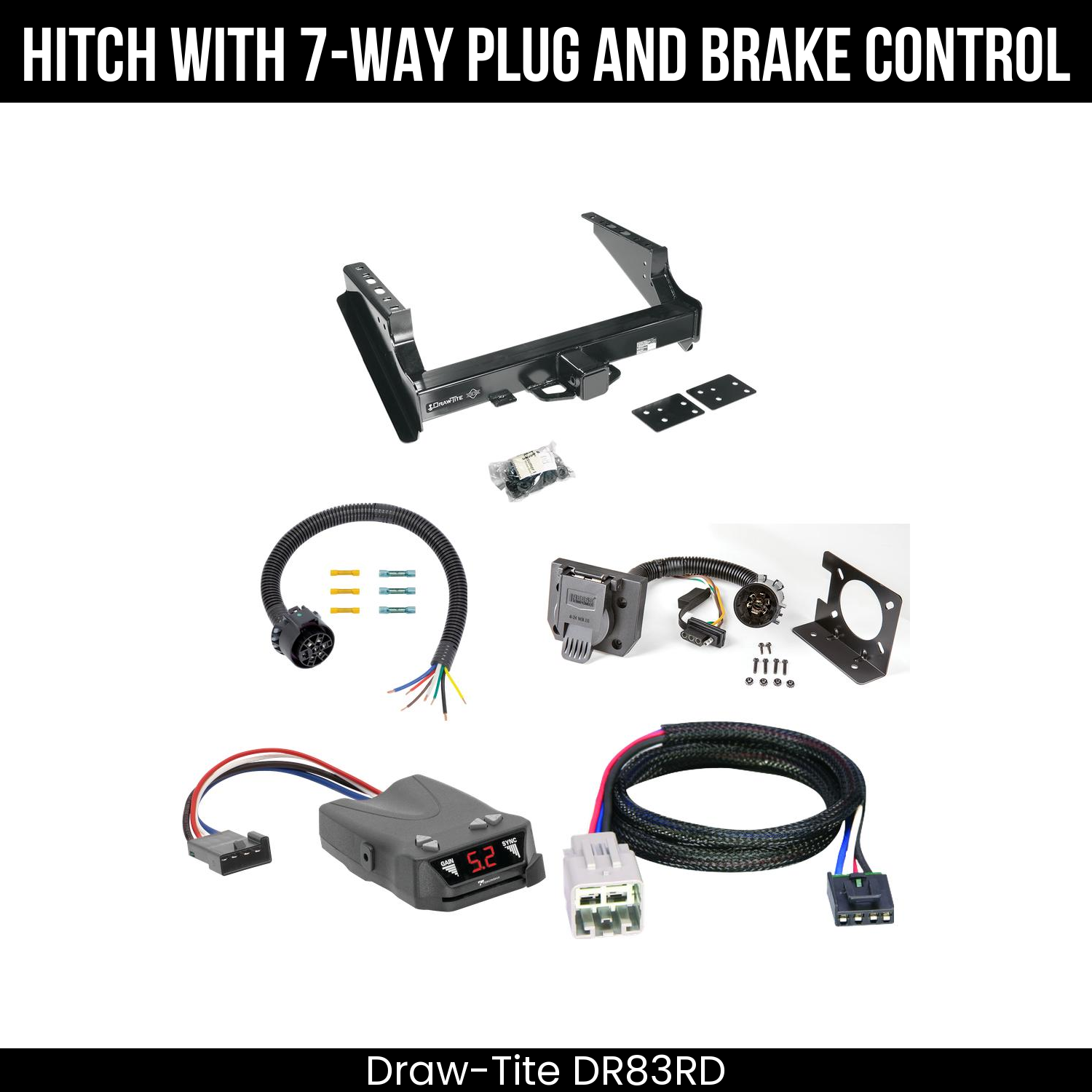 Trailer Hitch , 7-Way , Tekonsha Brakeman IV Brake Control