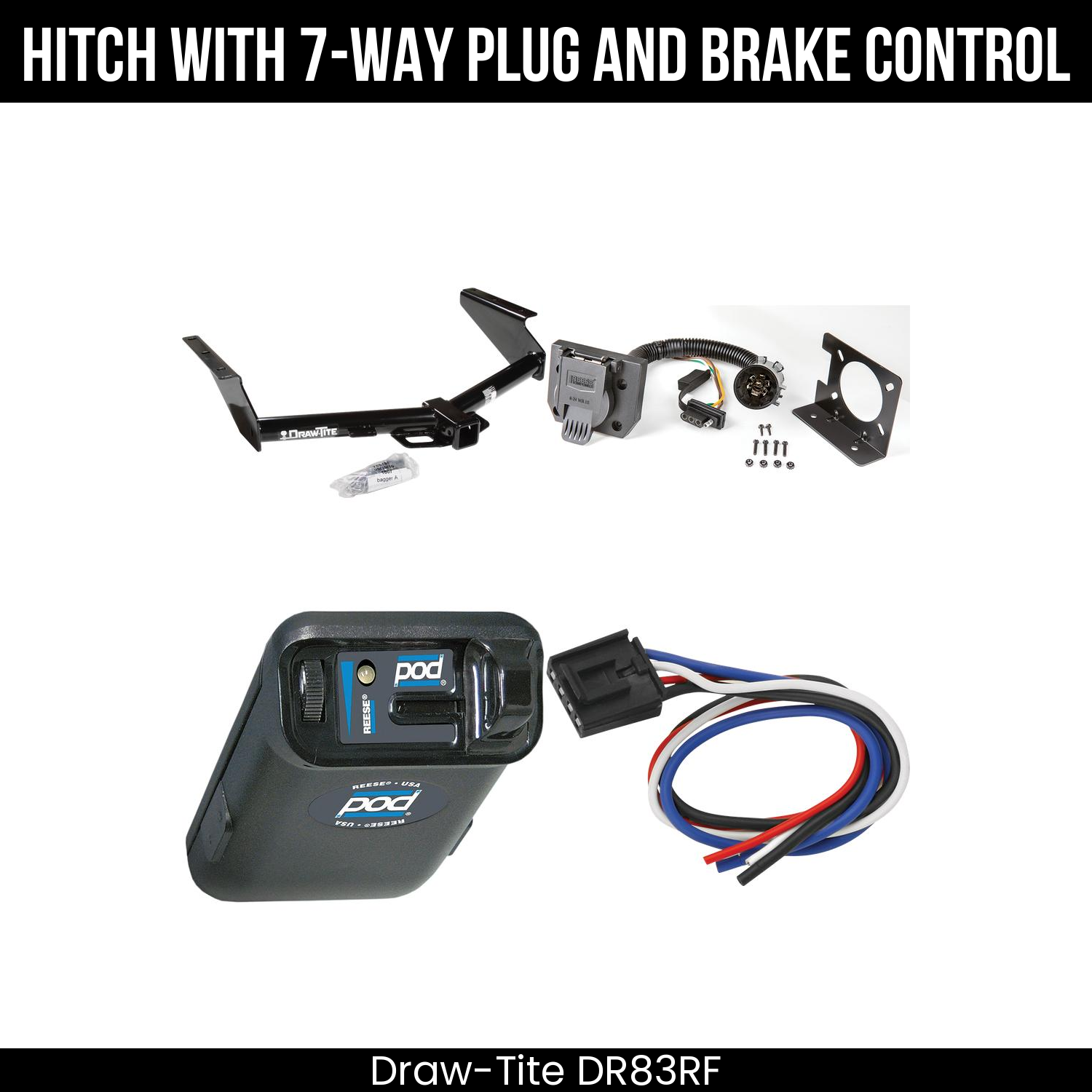 Trailer Hitch , 7-Way , Reese POD Brake Control