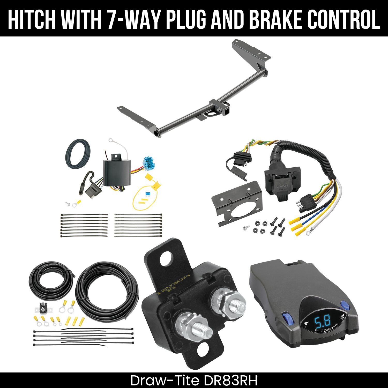 Trailer Hitch , 7-Way , Tekonsha Prodigy P2 Brake Control