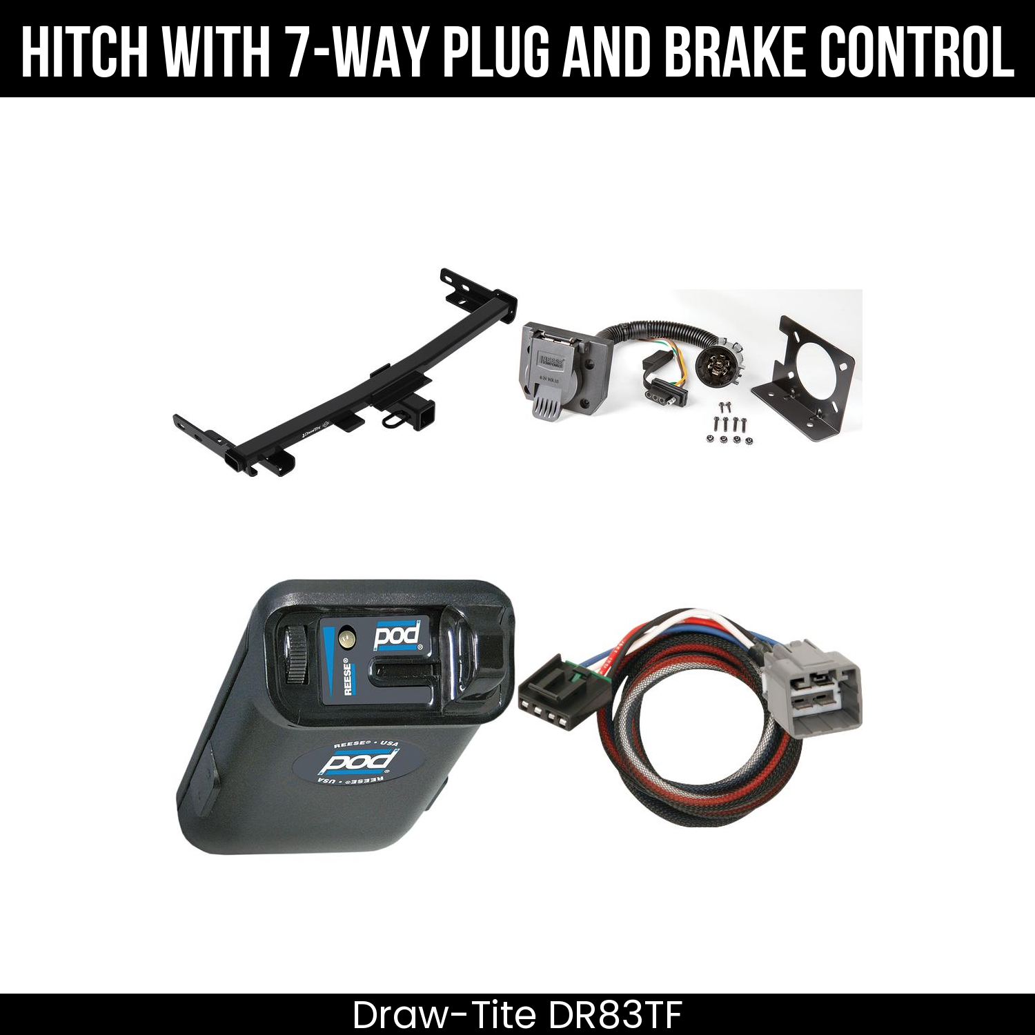Trailer Hitch , 7-Way , Reese POD Brake Control