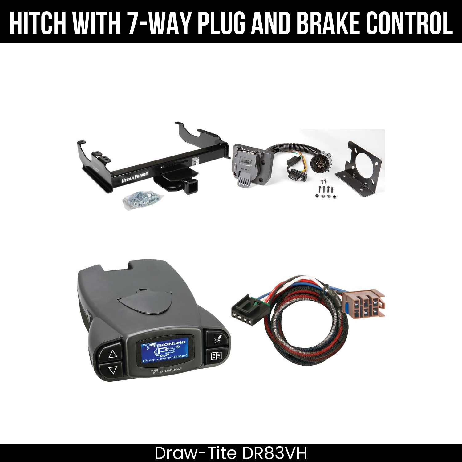 Trailer Hitch , 7-Way , Tekonsha Prodigy P3 Brake Control