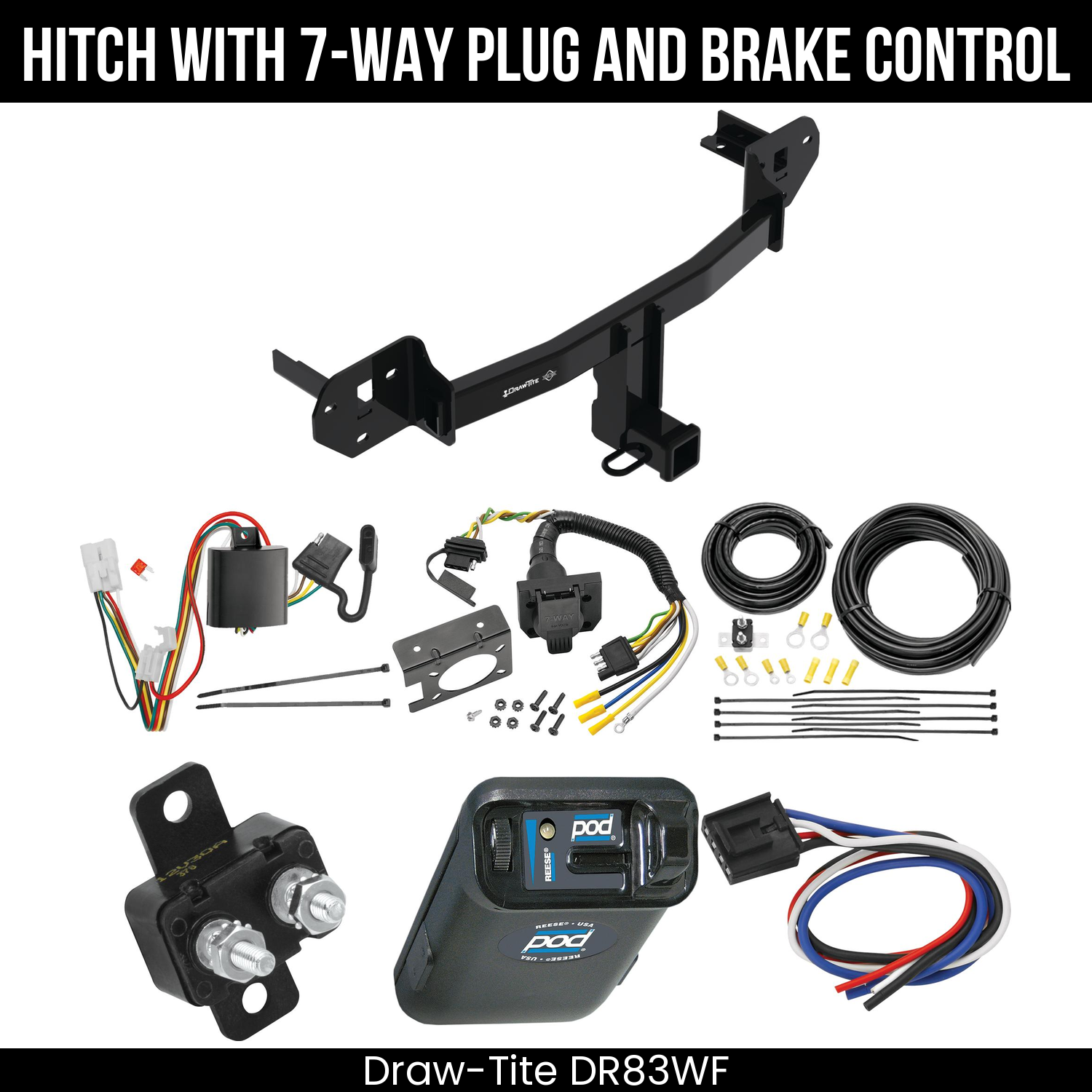 Trailer Hitch , 7-Way , Reese POD Brake Control