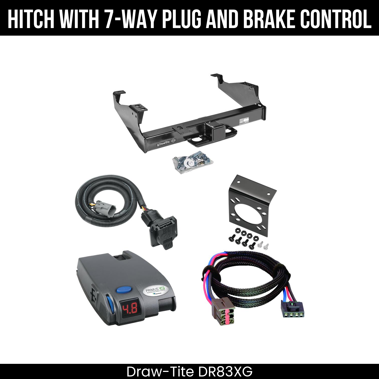 Trailer Hitch , 7-Way , Tekonsha Primus IQ Brake Control