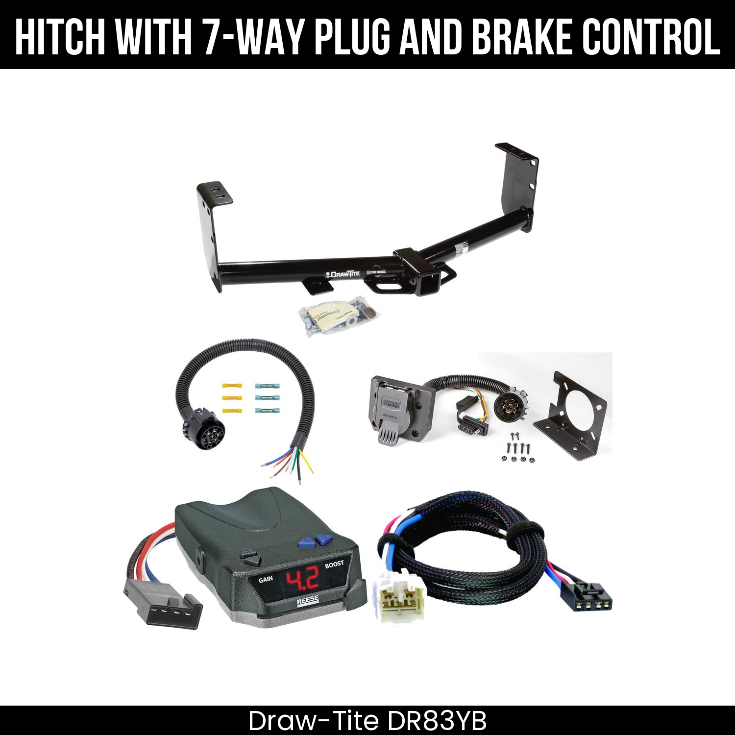 Trailer Hitch , 7-Way , Reese Brake EVN Control