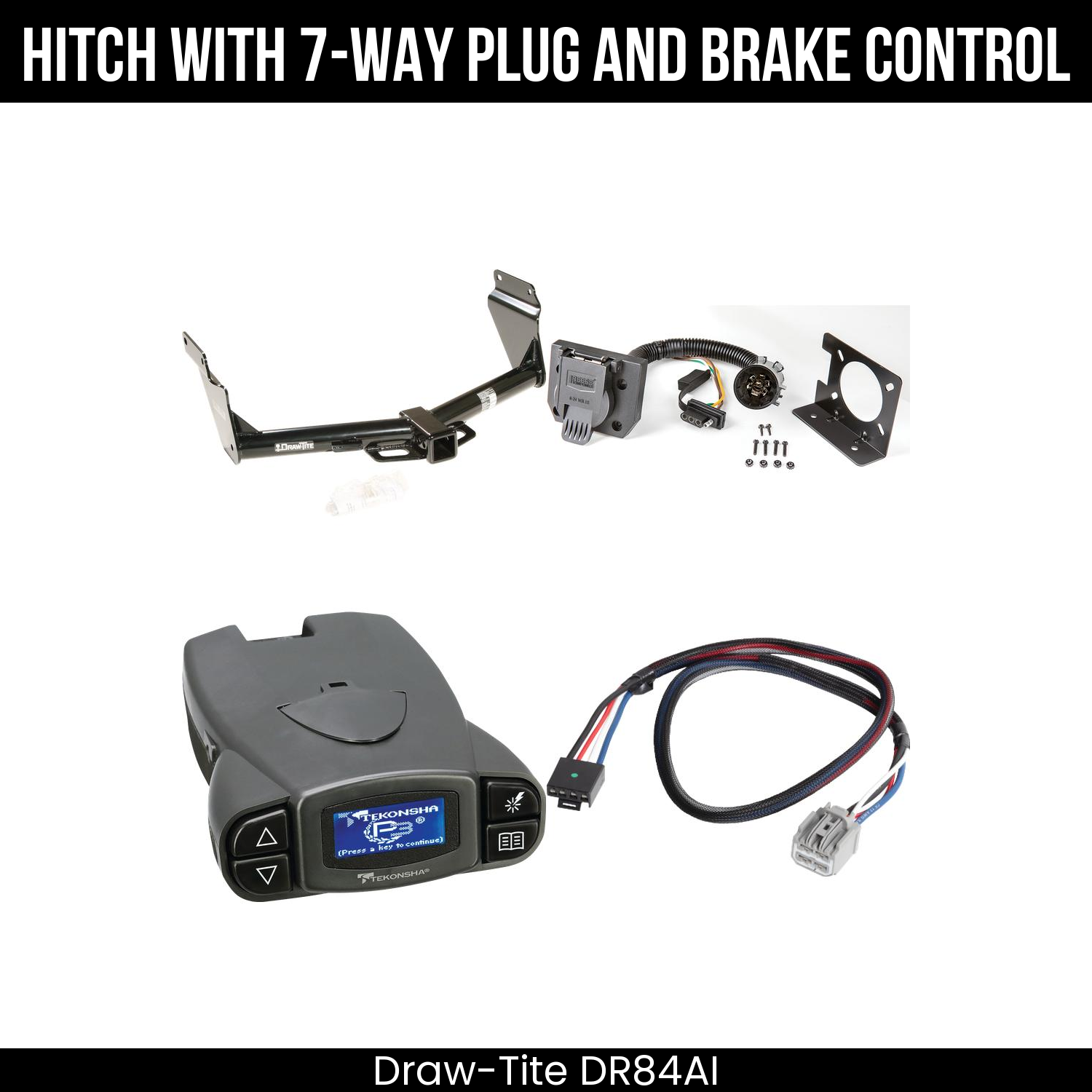 Trailer Hitch , 7-Way , Tekonsha Prodigy P3 Brake Control