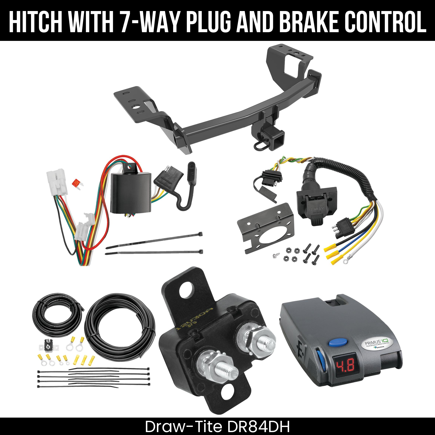 Trailer Hitch , 7-Way , Tekonsha Primus IQ Brake Control
