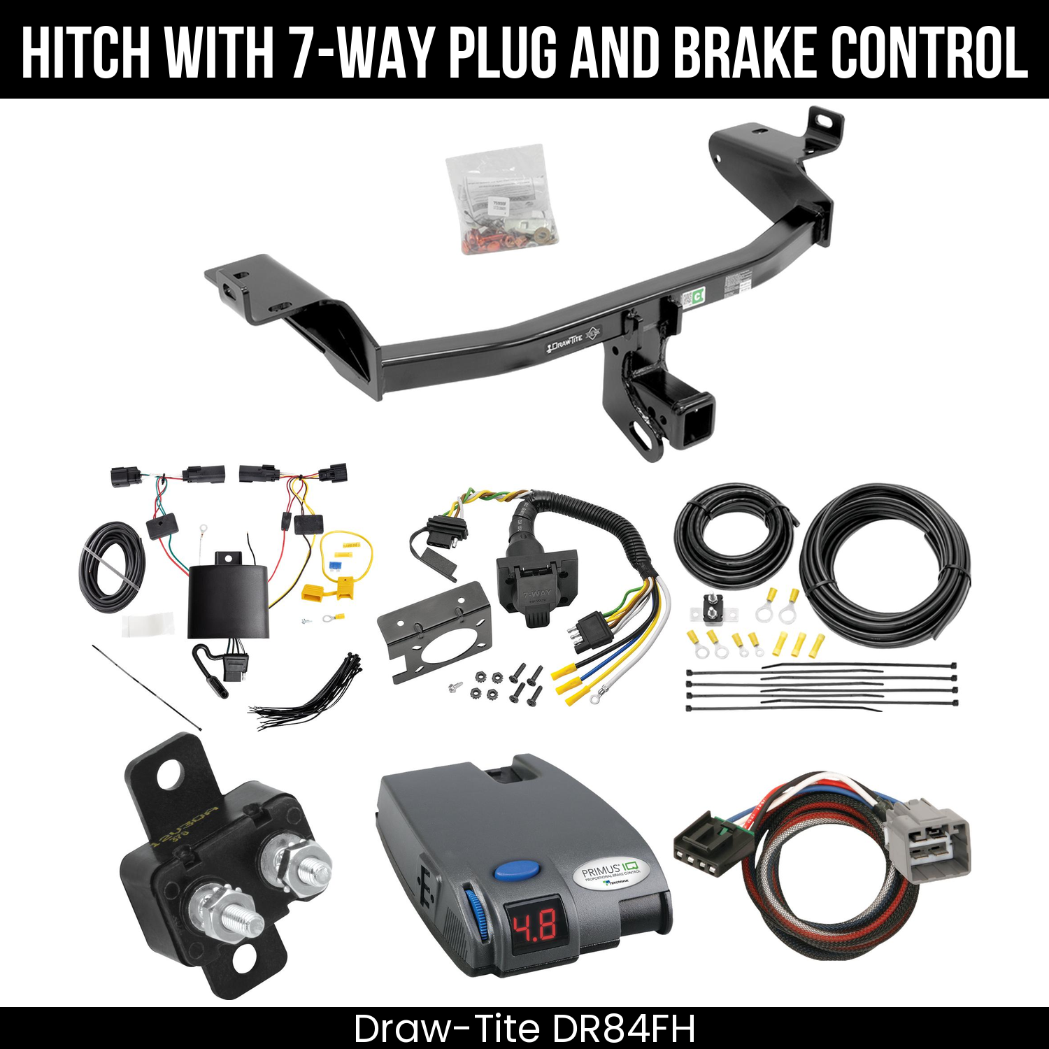 Trailer Hitch , 7-Way , Tekonsha Primus IQ Brake Control