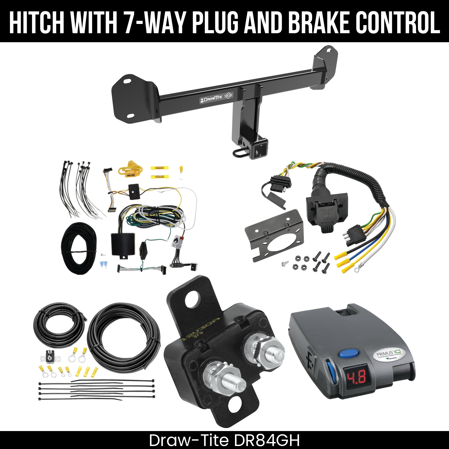 Trailer Hitch , 7-Way , Tekonsha Primus IQ Brake Control