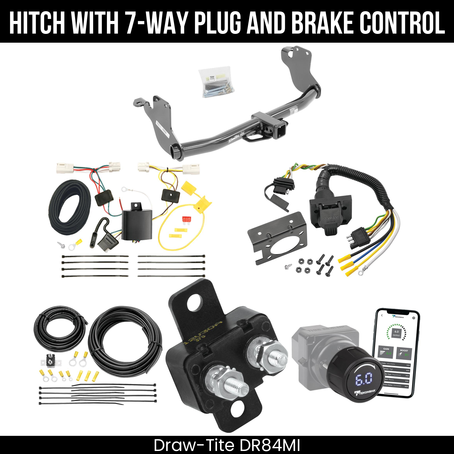 Draw Tite DR84MI Hitch With 7 Way Plug And Brake Control Bundle Featureimg