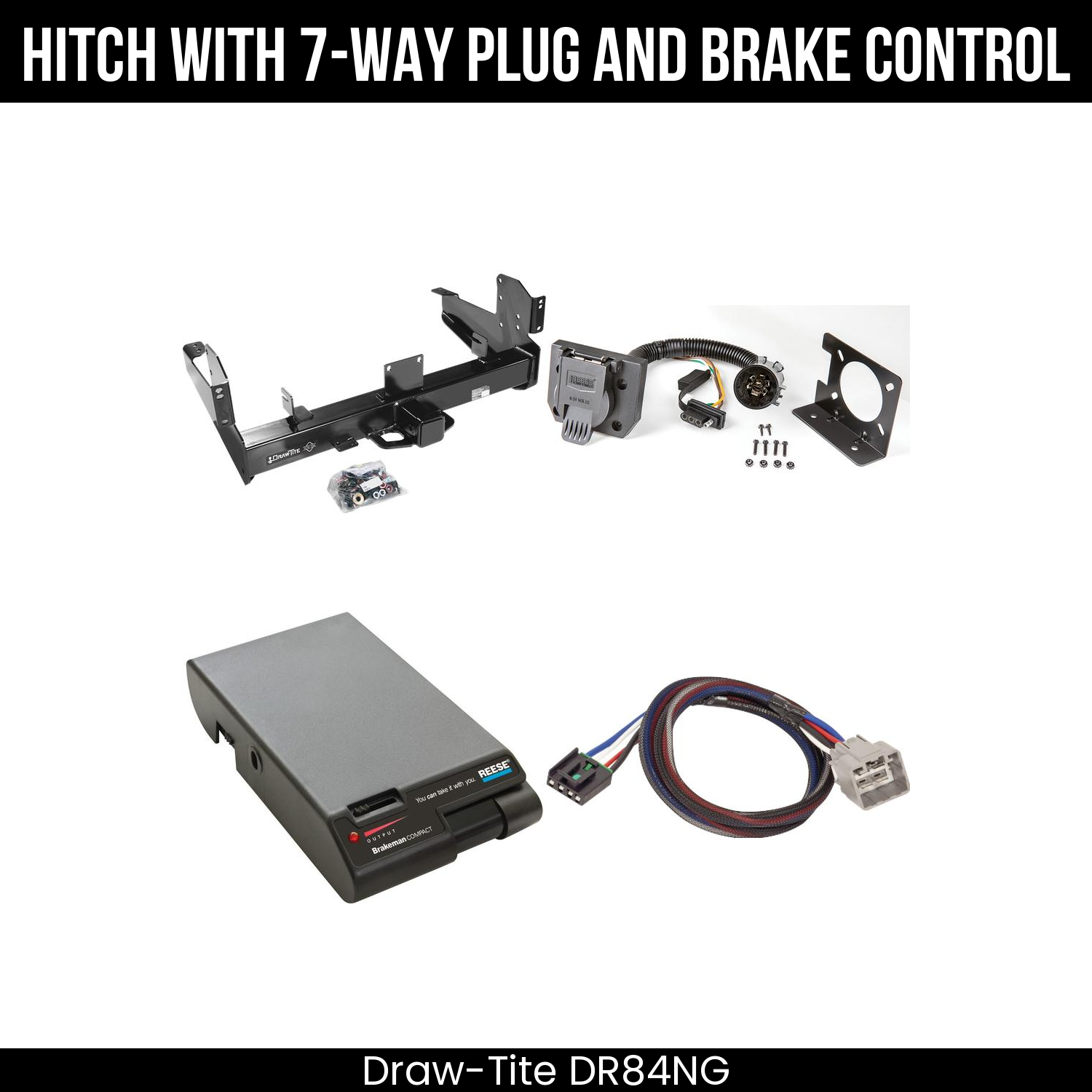 Trailer Hitch , 7-Way , Reese Brakeman Brake Control