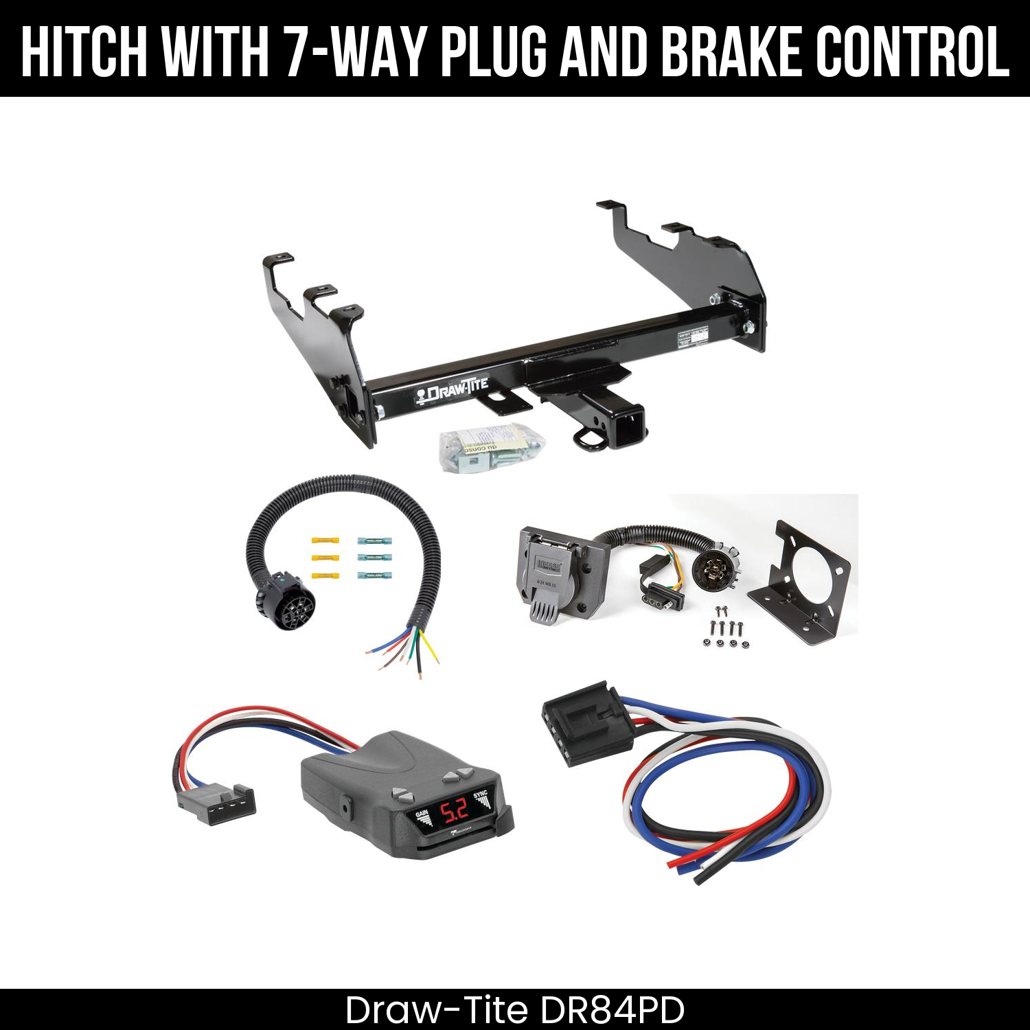 Trailer Hitch , 7-Way , Tekonsha Brakeman IV Brake Control