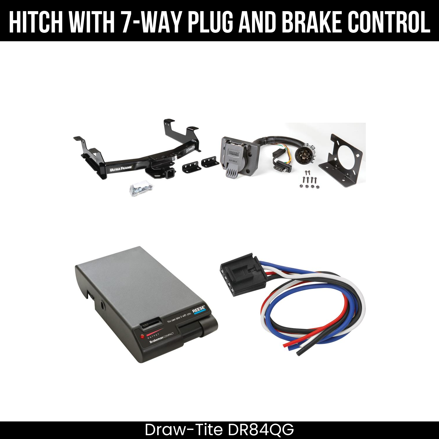 Trailer Hitch , 7-Way , Reese Brakeman Brake Control
