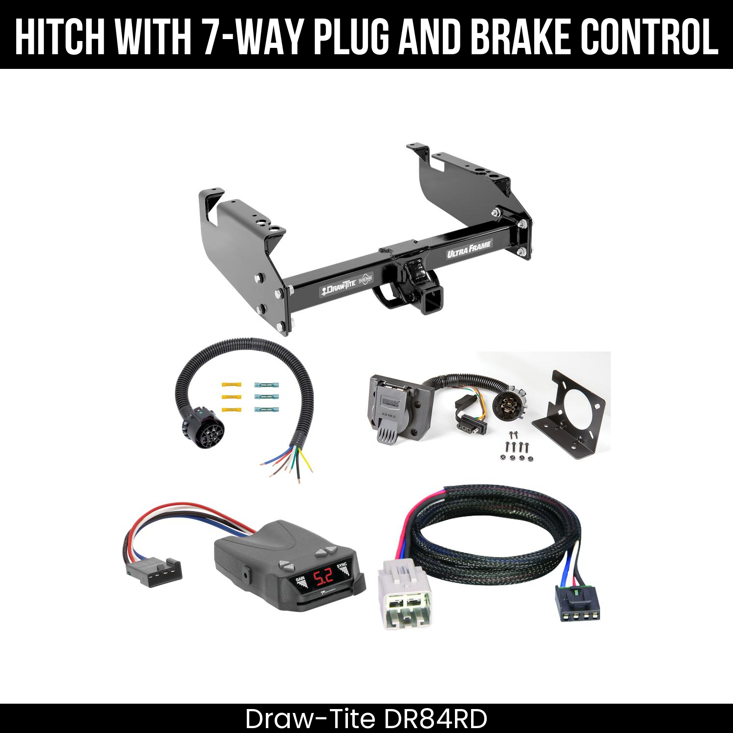 Trailer Hitch , 7-Way , Tekonsha Brakeman IV Brake Control