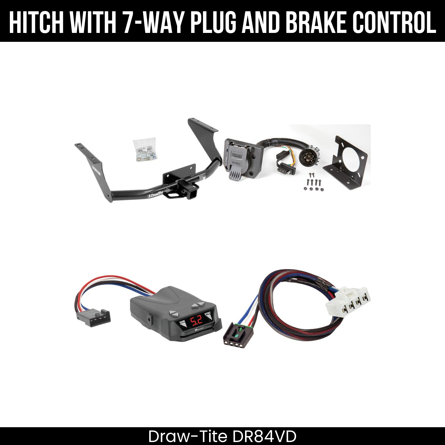 Trailer Hitch , 7-Way , Tekonsha Brakeman IV Brake Control