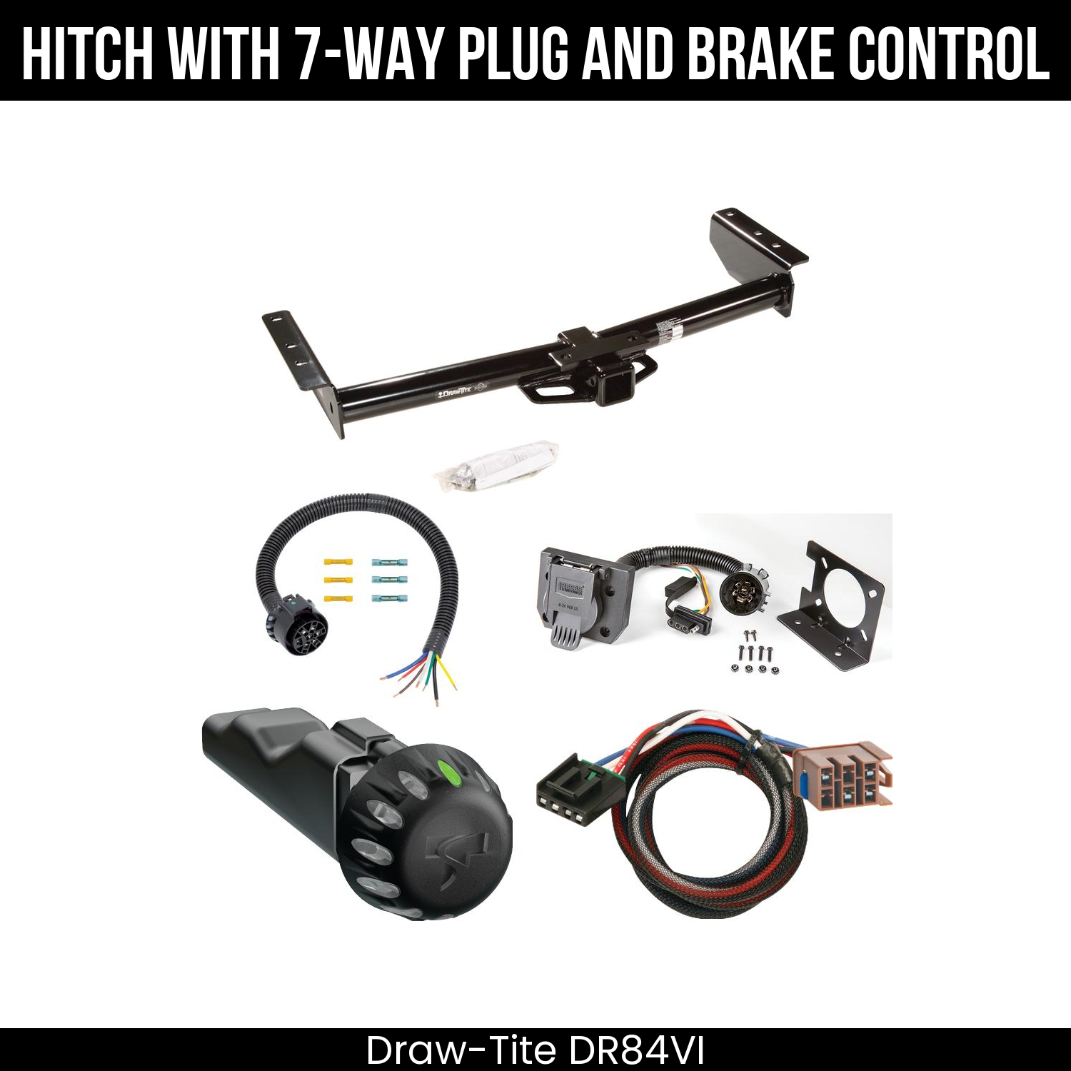 Draw Tite DR84VI Hitch With 7 Way Plug And Brake Control Bundle Featureimg