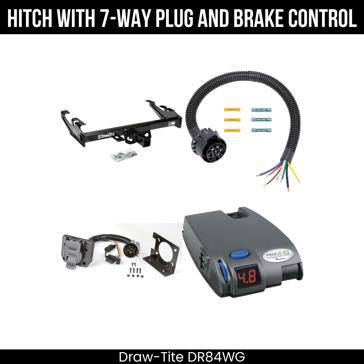 Trailer Hitch , 7-Way , Tekonsha Primus IQ Brake Control