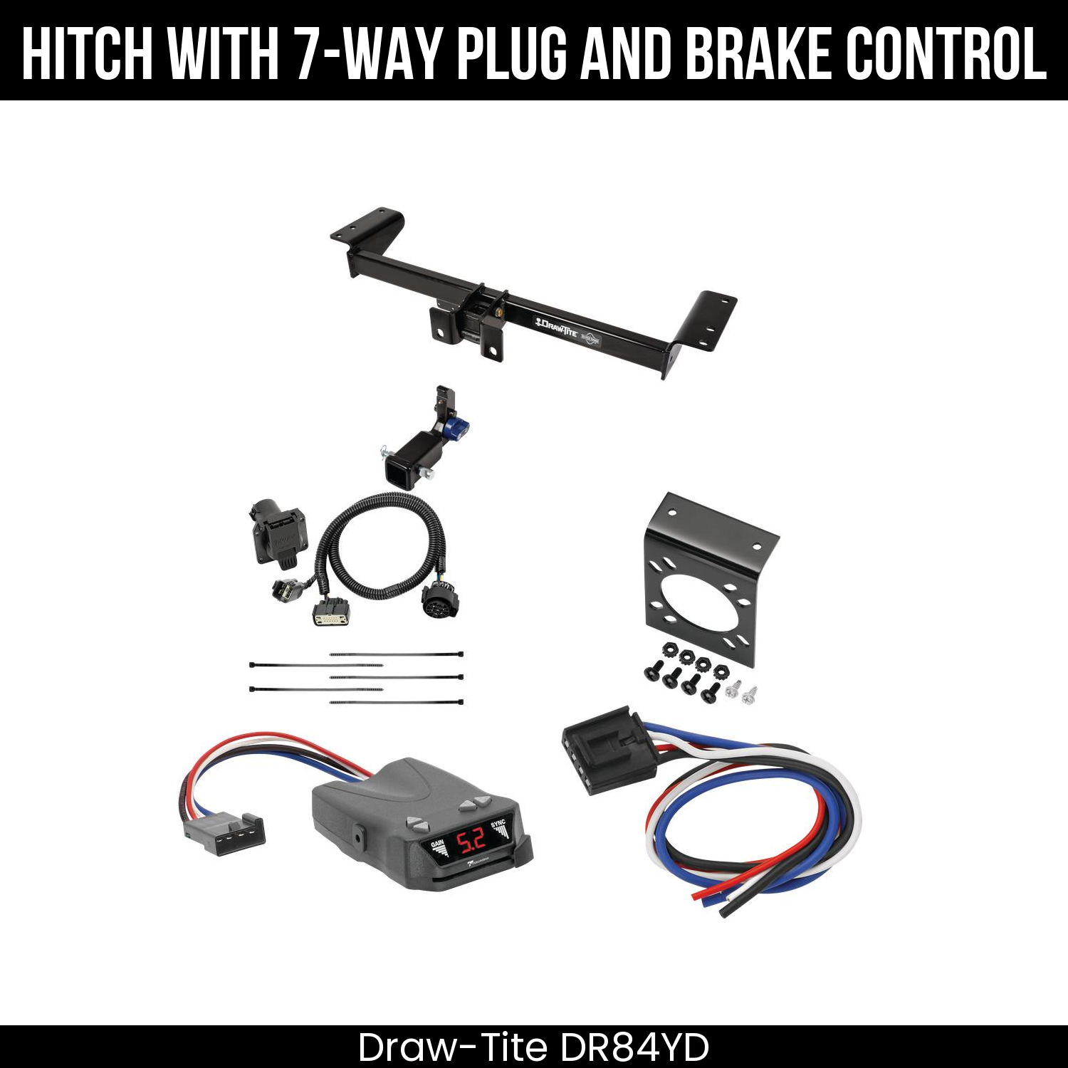 Trailer Hitch , 7-Way , Tekonsha Brakeman IV Brake Control
