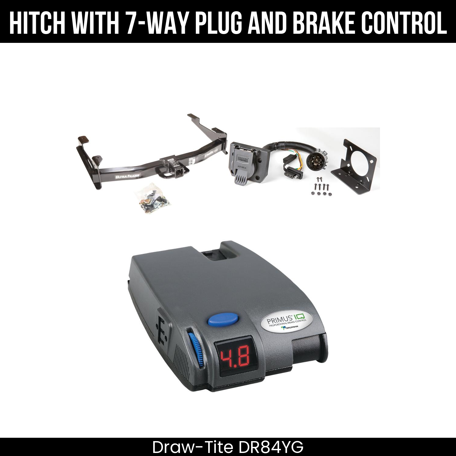 Trailer Hitch , 7-Way , Tekonsha Primus IQ Brake Control