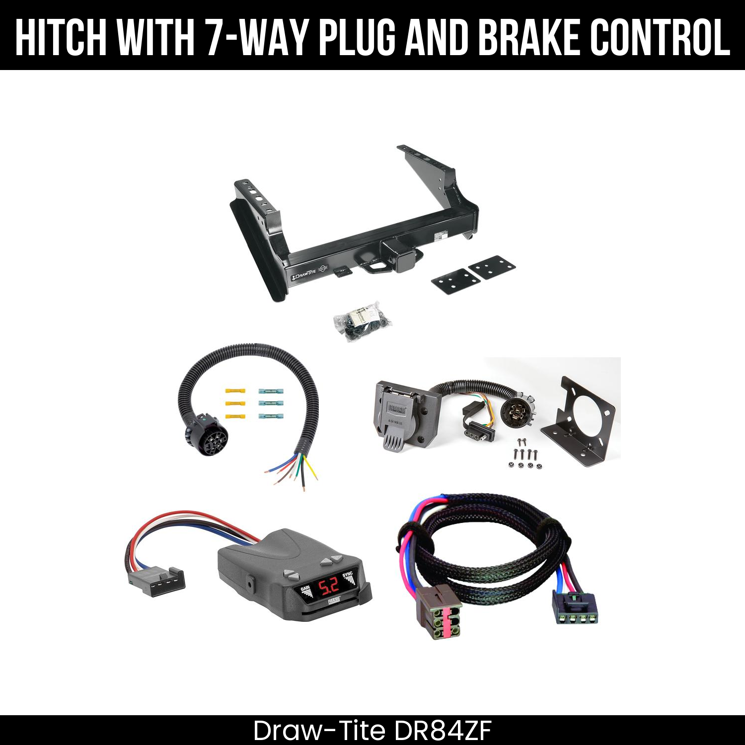 Trailer Hitch , 7-Way , Reese Brakeman IV Brake Control