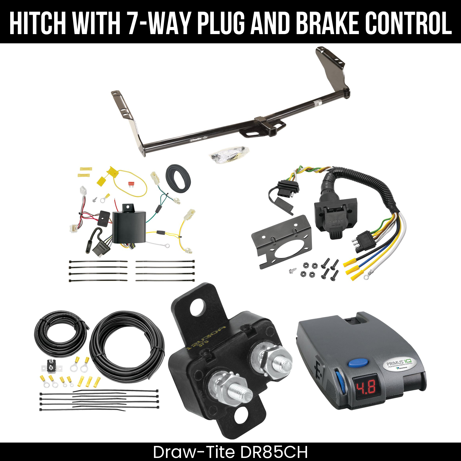 Trailer Hitch , 7-Way , Tekonsha Primus IQ Brake Control