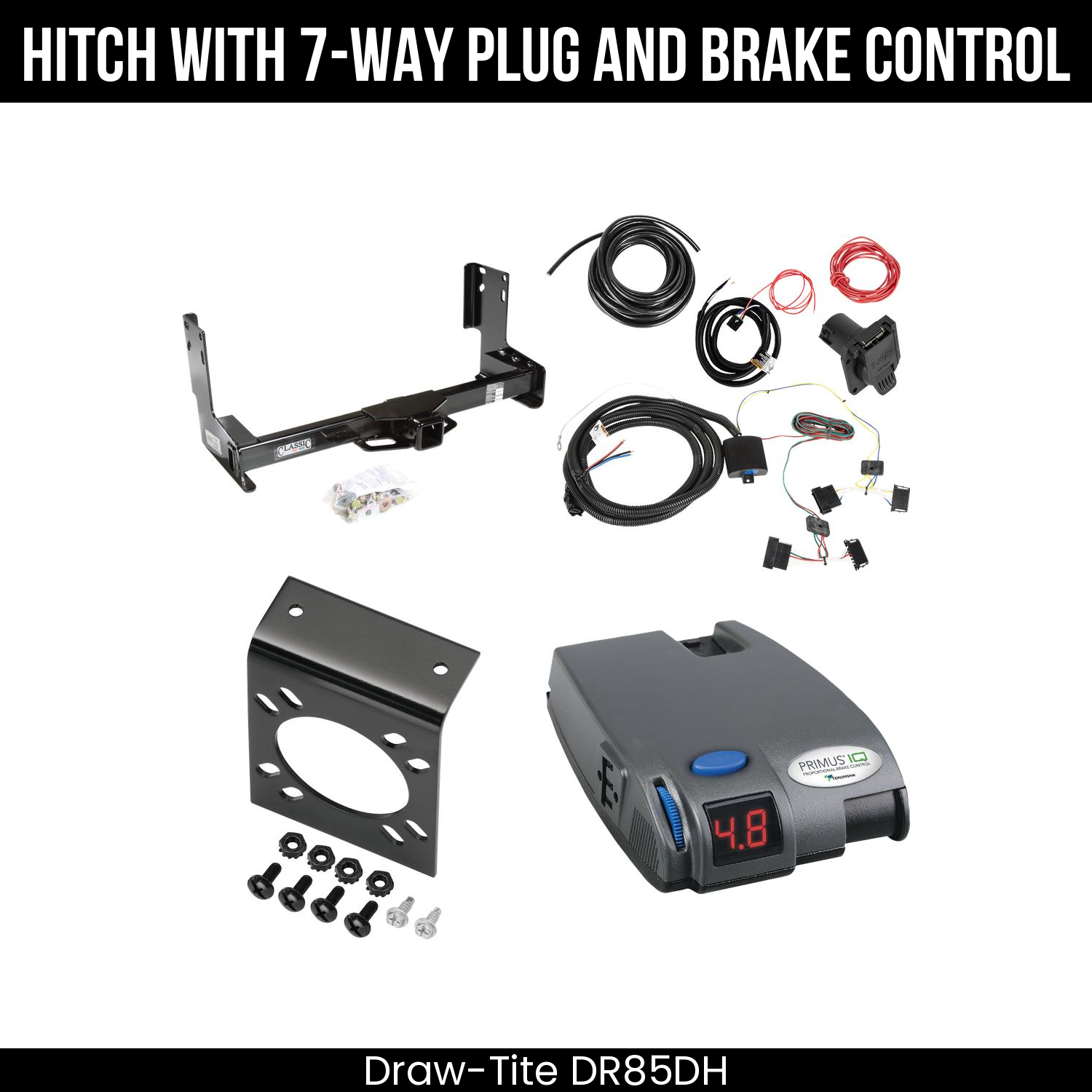Trailer Hitch , 7-Way , Tekonsha Primus IQ Brake Control