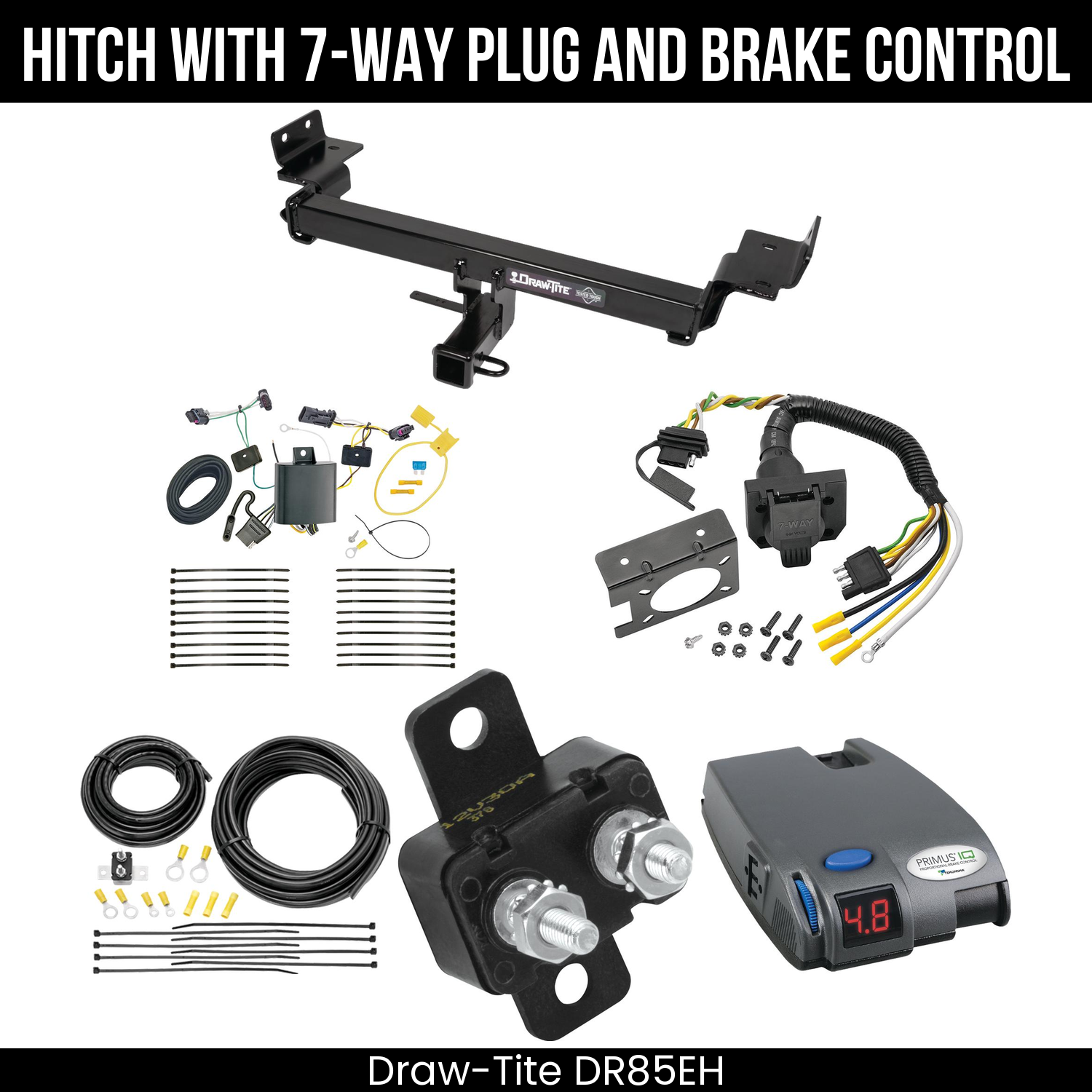 Trailer Hitch , 7-Way , Tekonsha Primus IQ Brake Control