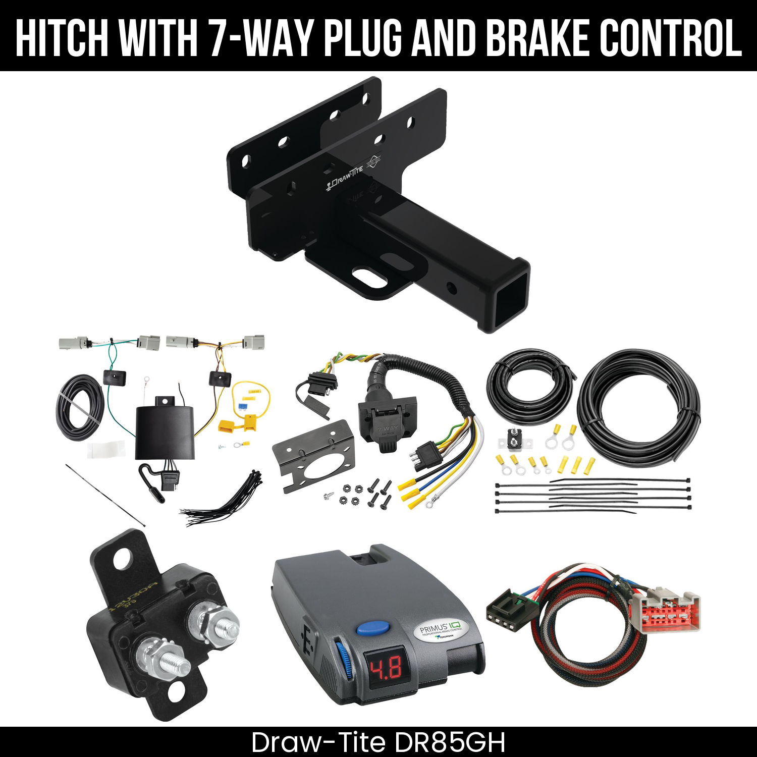 Trailer Hitch , 7-Way , Tekonsha Primus IQ Brake Control