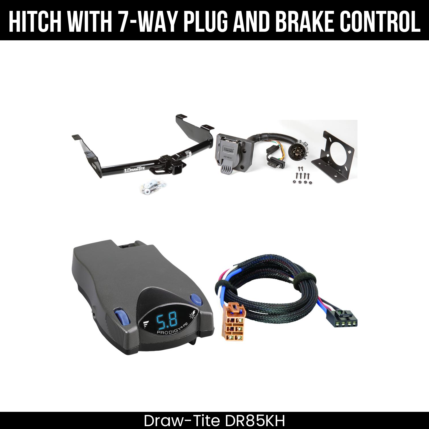 Trailer Hitch , 7-Way , Tekonsha Prodigy P2 Brake Control