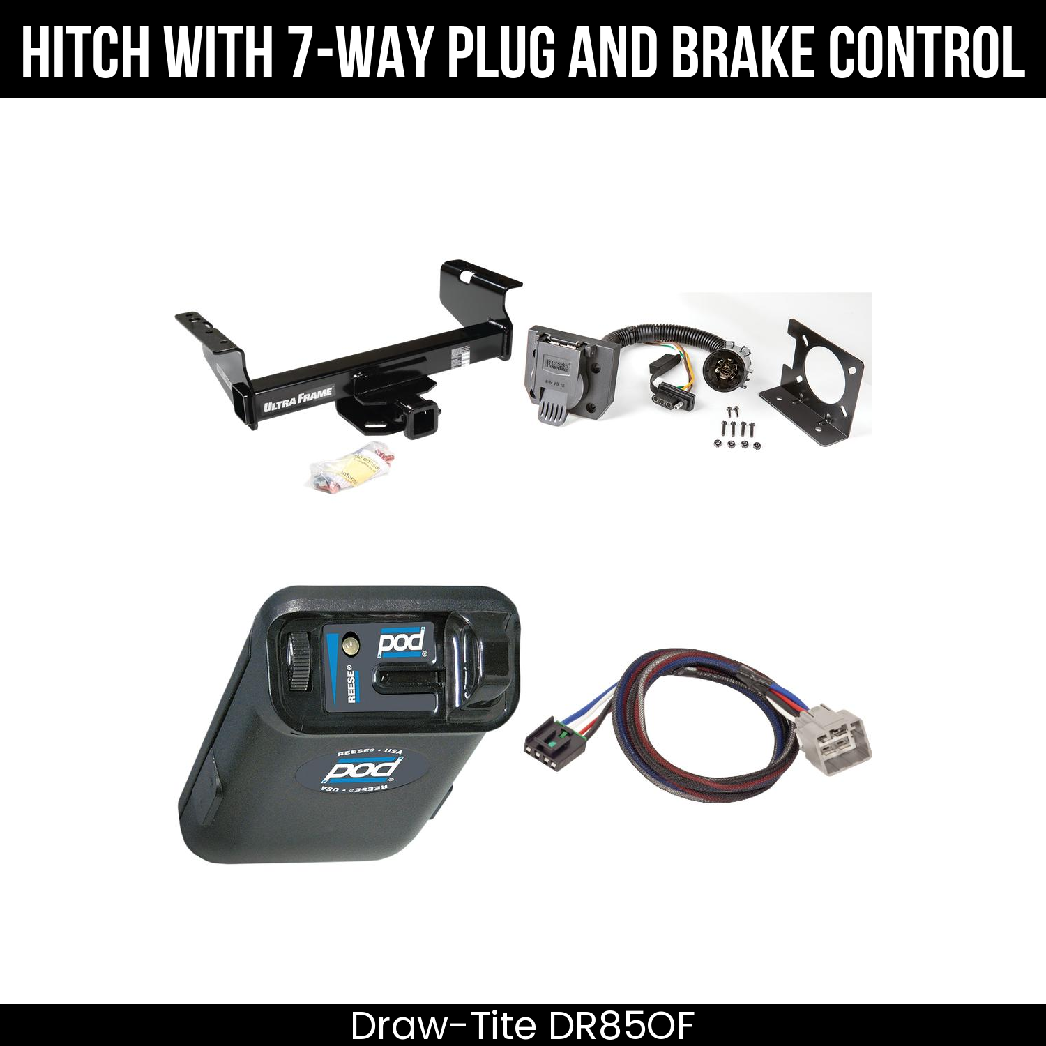Trailer Hitch , 7-Way , Reese POD Brake Control