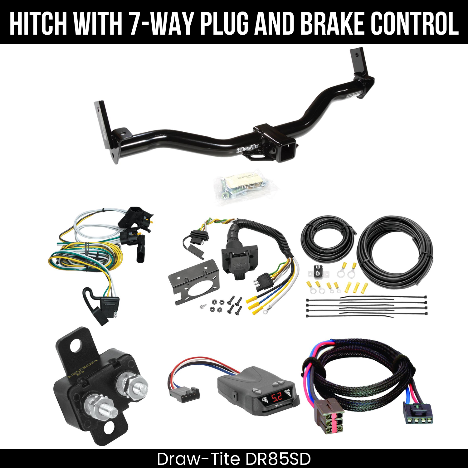 Trailer Hitch , 7-Way , Tekonsha Brakeman IV Brake Control