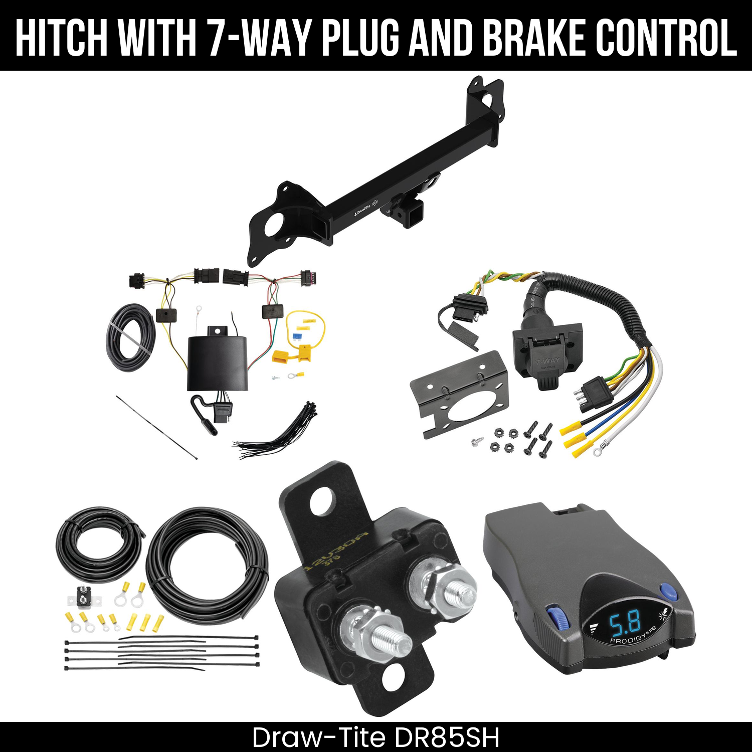 Trailer Hitch , 7-Way , Tekonsha Prodigy P2 Brake Control