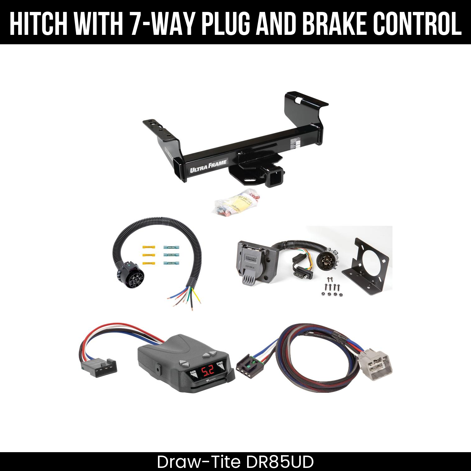Trailer Hitch , 7-Way , Tekonsha Brakeman IV Brake Control