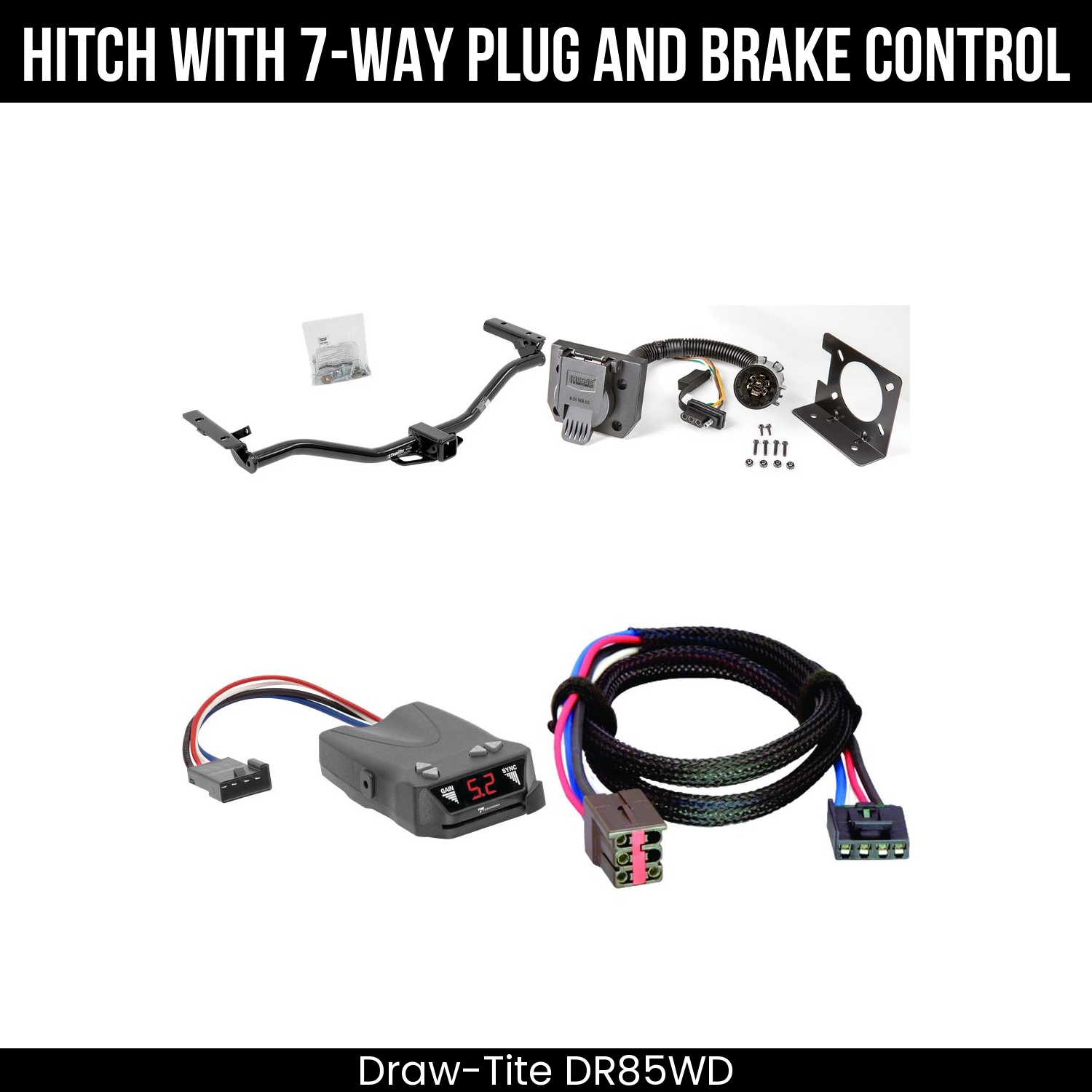Trailer Hitch , 7-Way , Tekonsha Brakeman IV Brake Control
