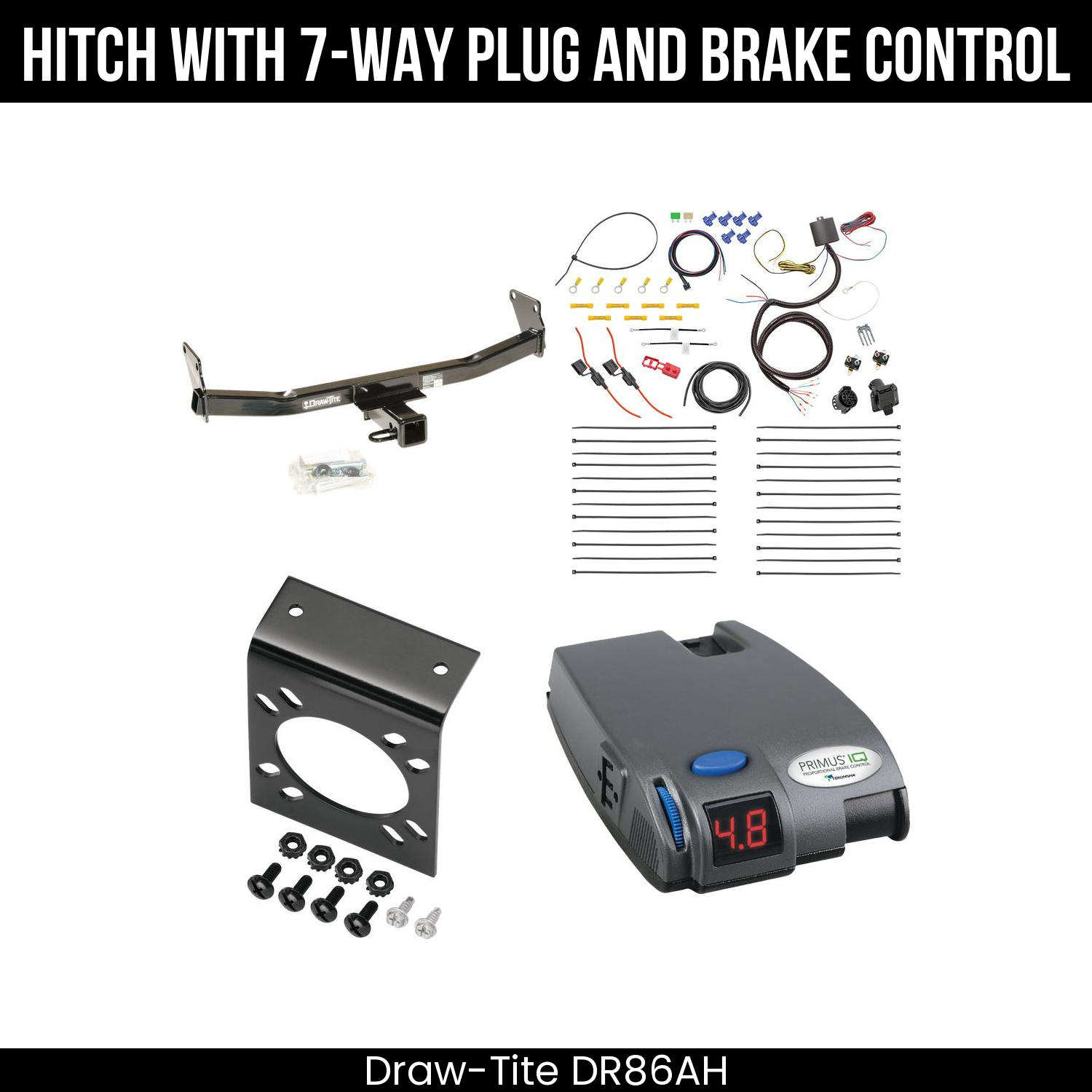 Trailer Hitch , 7-Way , Tekonsha Primus IQ Brake Control