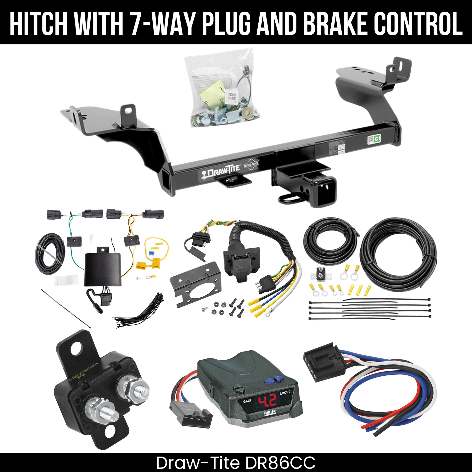 Trailer Hitch , 7-Way , Reese Brake EVN Control