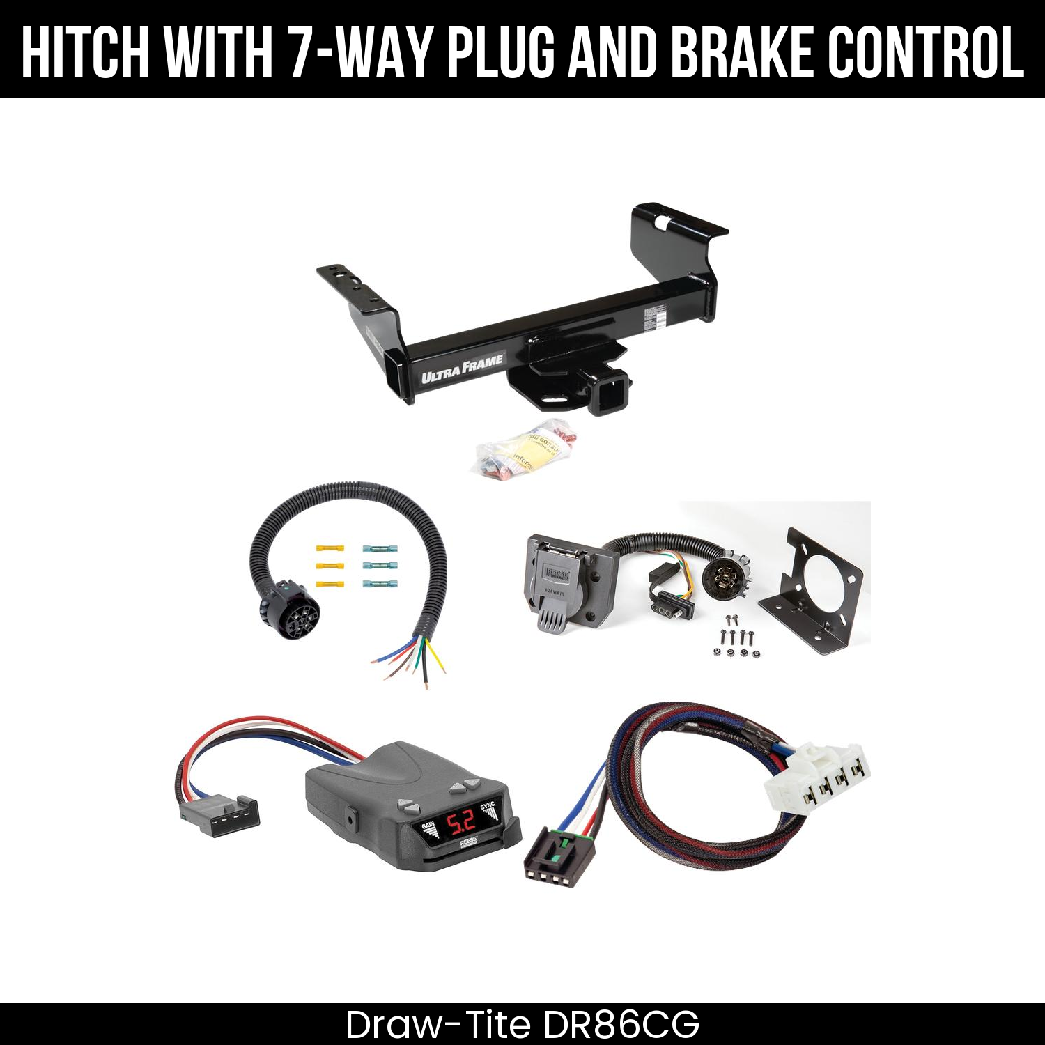 Trailer Hitch , 7-Way , Reese Brakeman IV Brake Control