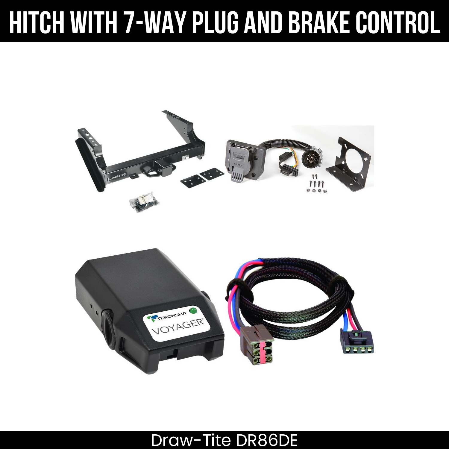 Trailer Hitch , 7-Way , Tekonsha Voyager Brake Control