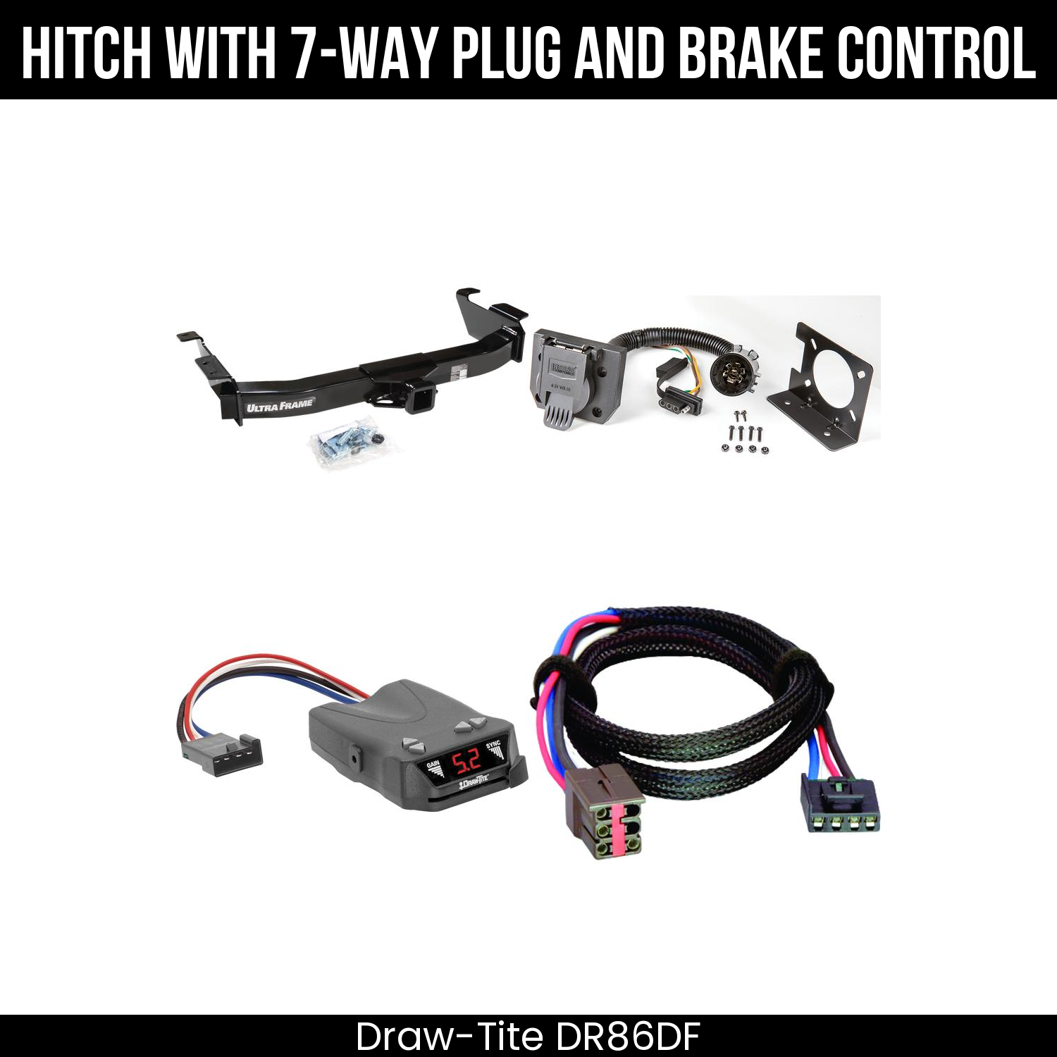 Trailer Hitch , 7-Way , Draw-Tite Activator IV Brake Control