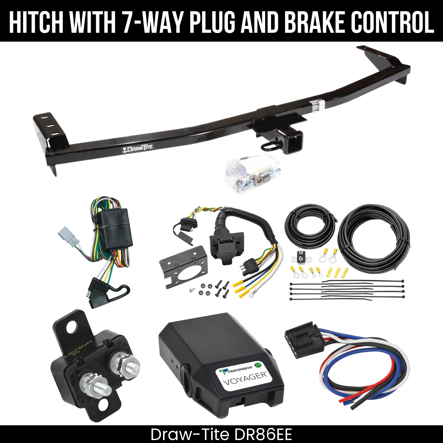 Trailer Hitch , 7-Way , Tekonsha Voyager Brake Control