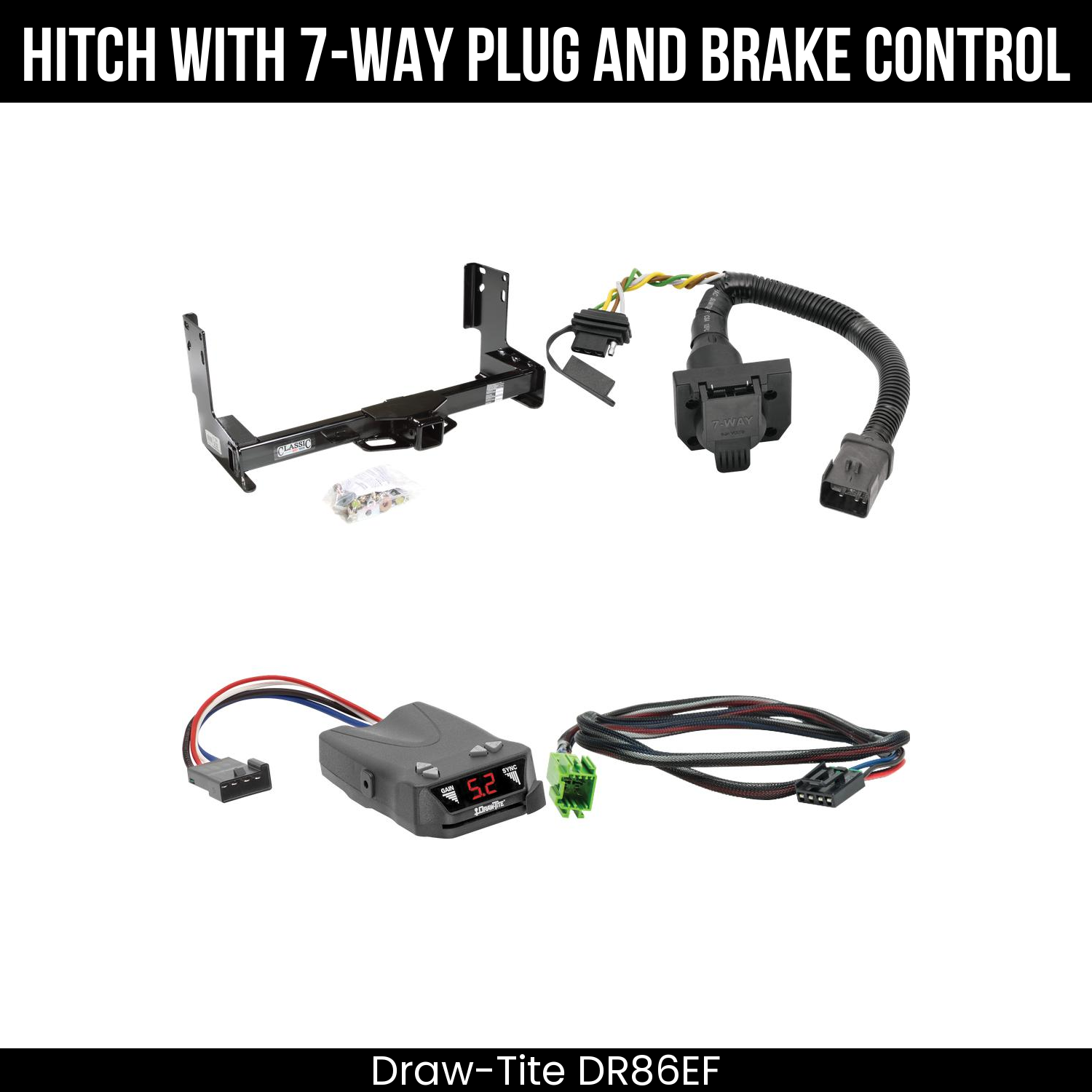 Trailer Hitch , 7-Way , Draw-Tite Activator IV Brake Control