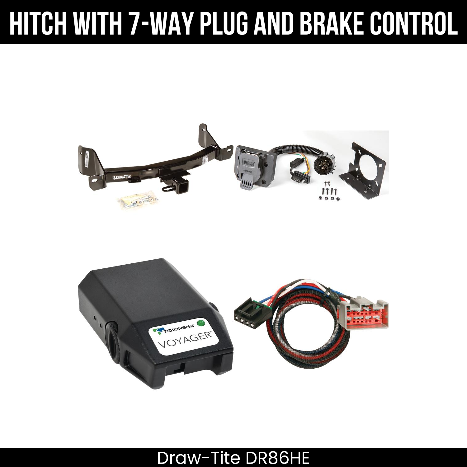 Trailer Hitch , 7-Way , Tekonsha Voyager Brake Control