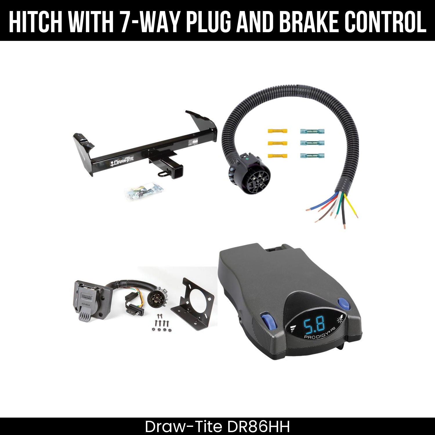 Trailer Hitch , 7-Way , Tekonsha Prodigy P2 Brake Control
